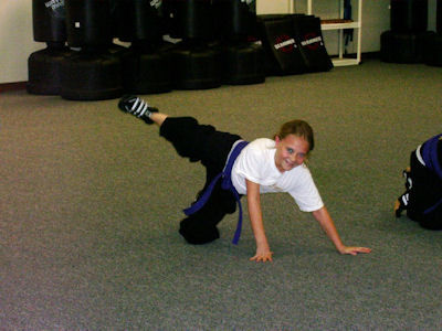 Kids martial arts class at Logan's
